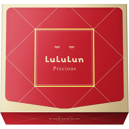 LuLuLun Precious RED Triple Layer Moisturizer Face Mask 32 Sheets Japan