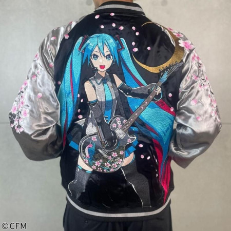 Karakuridama [Hatsune Miku] Cherry Blossoms in Full Bloom Reversible Sukajan Jacket